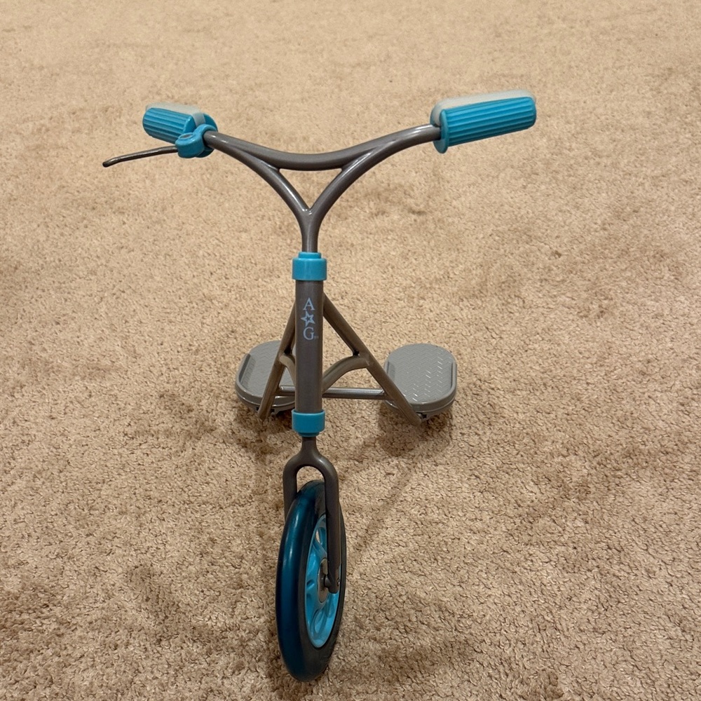 American Girl Doll Gray and Blue Scooter